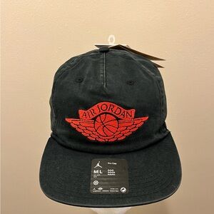 Air Jordan Wings Hat Men M-L Denim Washed Embroidered Jumpman Strap Back Cap New